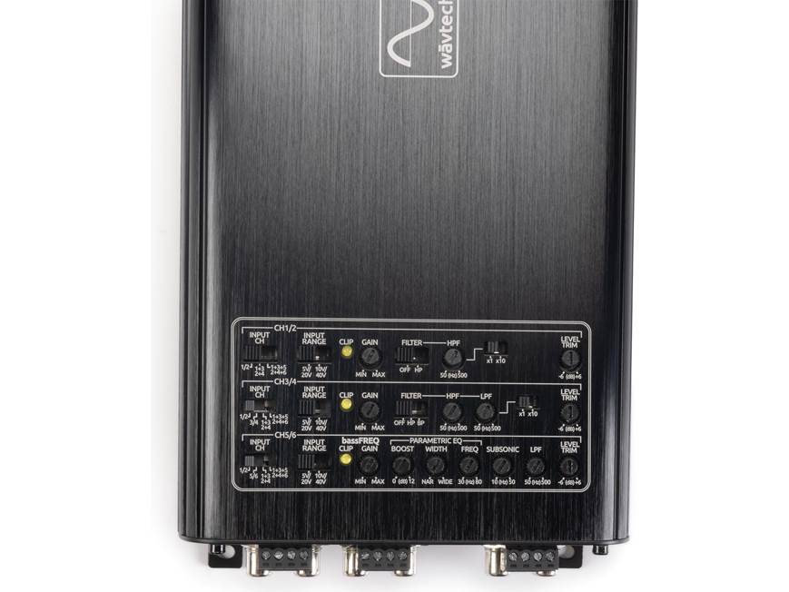 Wāvtech Link1000.5plus Plus Series 5-channel car amplifier